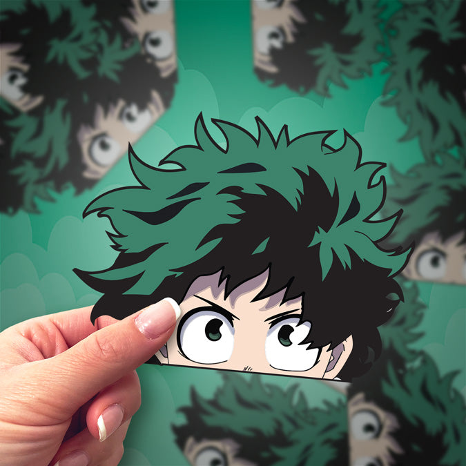 Anime sticker featuring Izuku from Academia