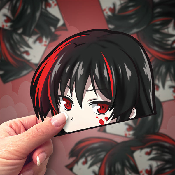 Peeker Stickers Collection banner featuring expressive anime designs by Anime Stickery