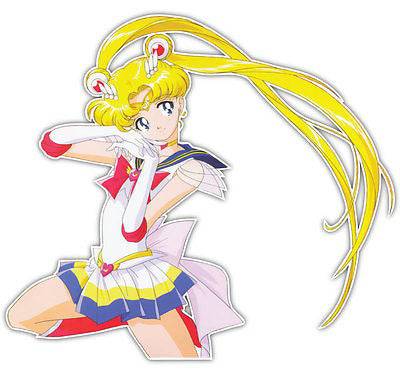 Sailor Moon Usagi Tsukino Anime Car Window JDM Decal Sticker 0010 | Anime Stickery Online