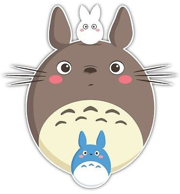 My Neighbor Totoro Studio Ghibli Anime Car Window Decal Sticker 007 | Anime Stickery Online