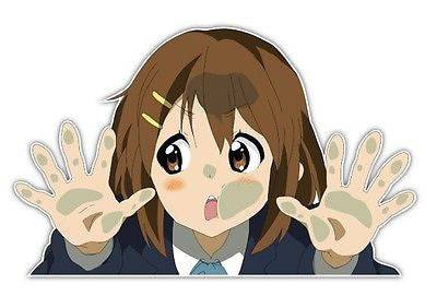 K-On! Yui Hirasawa Anime JDM Car Decal Sticker 021 | Anime Stickery Online