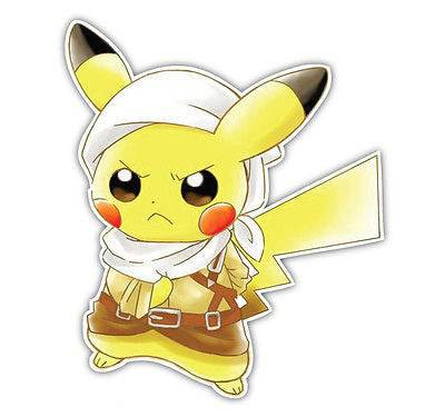 Pokemon Pikachu Anime Car Window Decal Sticker 045 | Anime Stickery Online