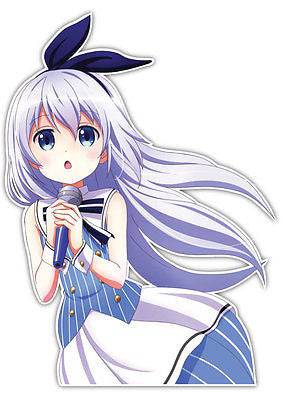 Is the order a rabbit? Chino Kafuu Anime Car Decal Sticker 001 | Anime Stickery Online