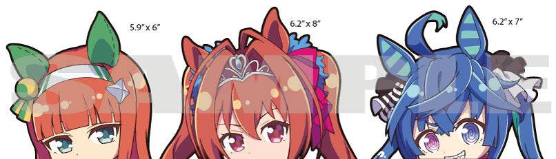 Twin Turbo | Uma Musume | Peeker Anime Stickers for Cars NEW | Anime Stickery Online