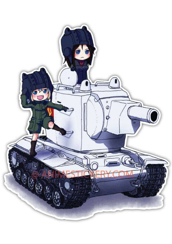 Girls und Panzer Anime JDM Car Window Decal Sticker 018 | Anime Stickery Online