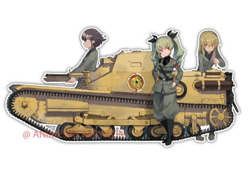 Girls und Panzer | Anime JDM Car Window Decal Sticker 020 | Anime Stickery Online
