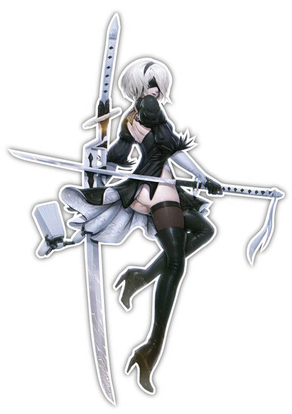 Nier: Automata 2B Anime Game JDM Decal Sticker 003 Anime Stickery