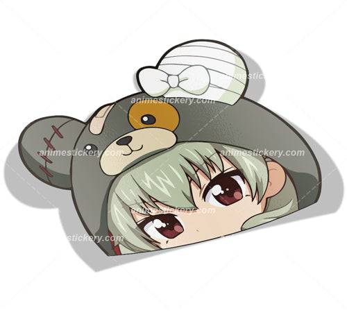 Anchovy | Girls Und Panzer | Peeker Anime Stickers for Cars NEW - Anime Stickery Online