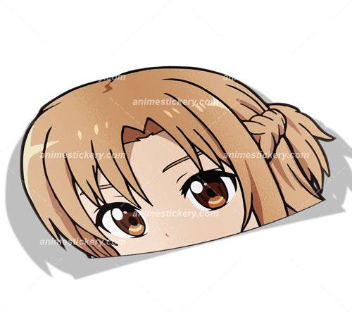 Yuuki Asuna | Sword Art Online | Peeker Anime Stickers for Car NEW | Anime Stickery Online