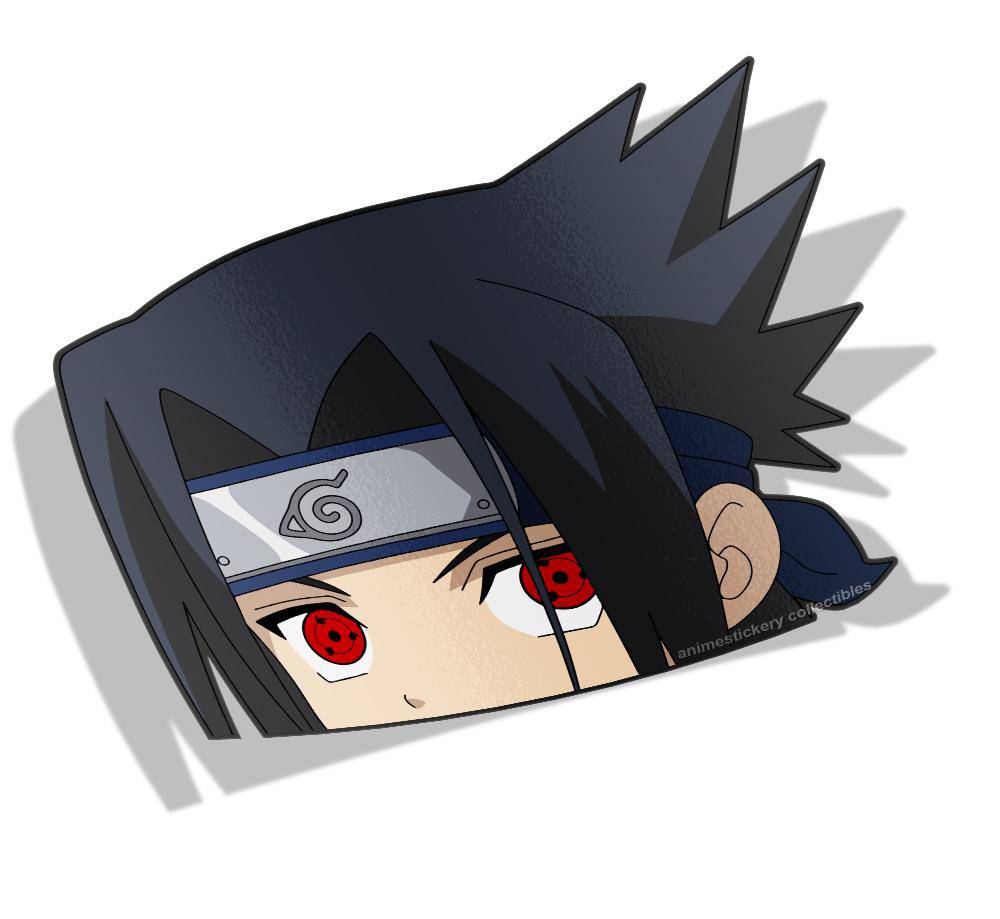 Sasuke Uchiha | Naruto | Peekers Stickers for Car NEW | Anime Stickery Online