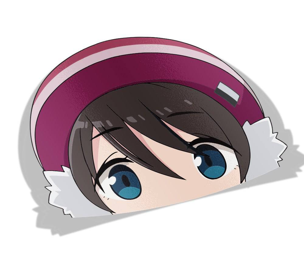 Ena Saitou | Yuru Camp | Peeker - Peek - Anime Vinyl Stickers | Anime Stickery Online