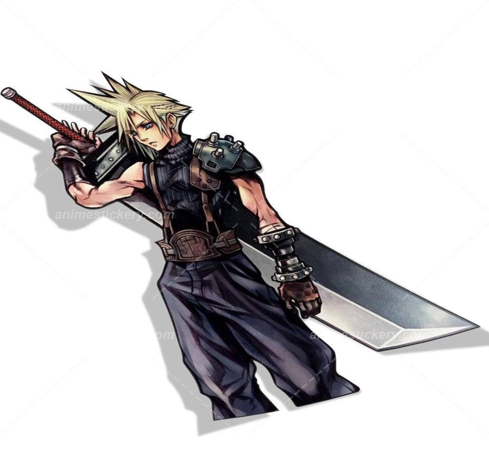 Cloud Strife | Final Fantasy | Anime Stickers for Cars | Anime Stickery Online