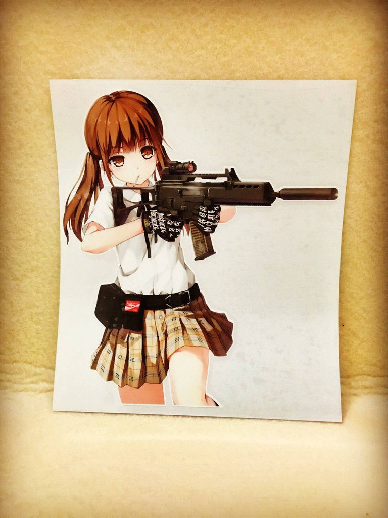 Girls und Panzer Anime JDM Car Window Decal Sticker 008 | Anime Stickery Online