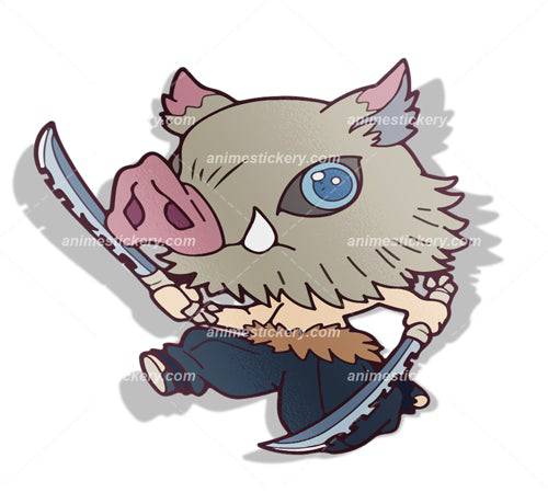 Inosuke Hashibira | Demon Slayer | Anime Stickers for Cars NEW | Anime Stickery Online