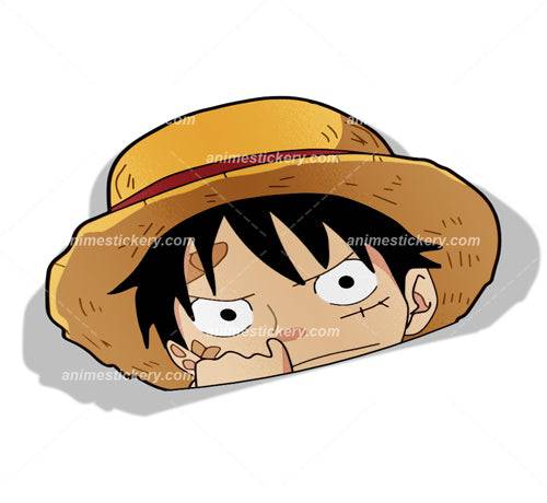 Luffy | One Piece | Peeker Anime Stickers for Cars NEW | Anime Stickery Online