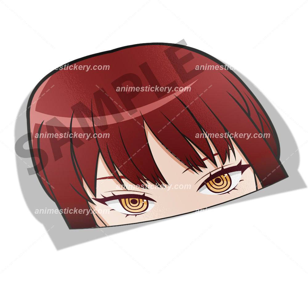Makima | Chainsaw Man | Peeker Anime Stickers for Cars NEW | Anime Stickery Online
