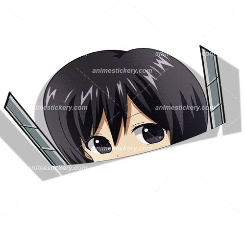 Mikasa Ackerman | Attack on Titan | Peeker Anime Stickers for Cars NEW | Anime Stickery Online
