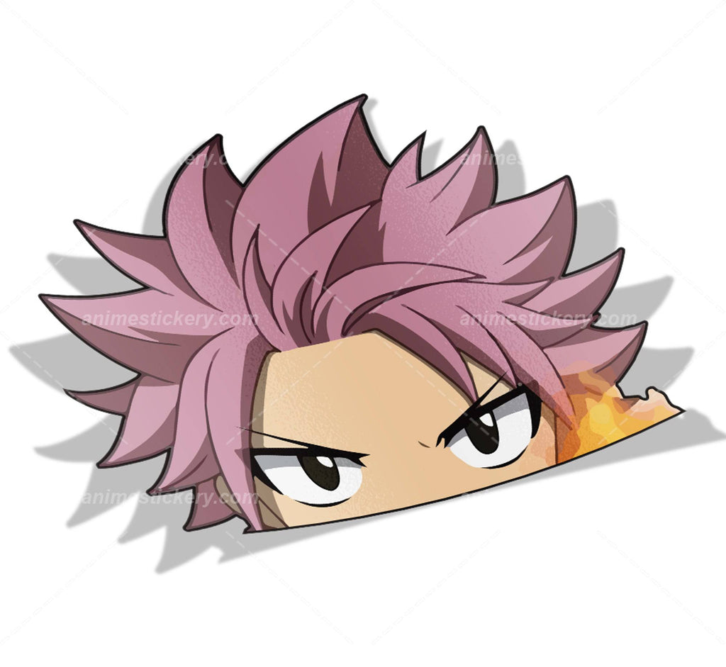 Natsu Dragneel | Fairy Tail | Peekers Anime Stickers for Car NEW | Anime Stickery Online