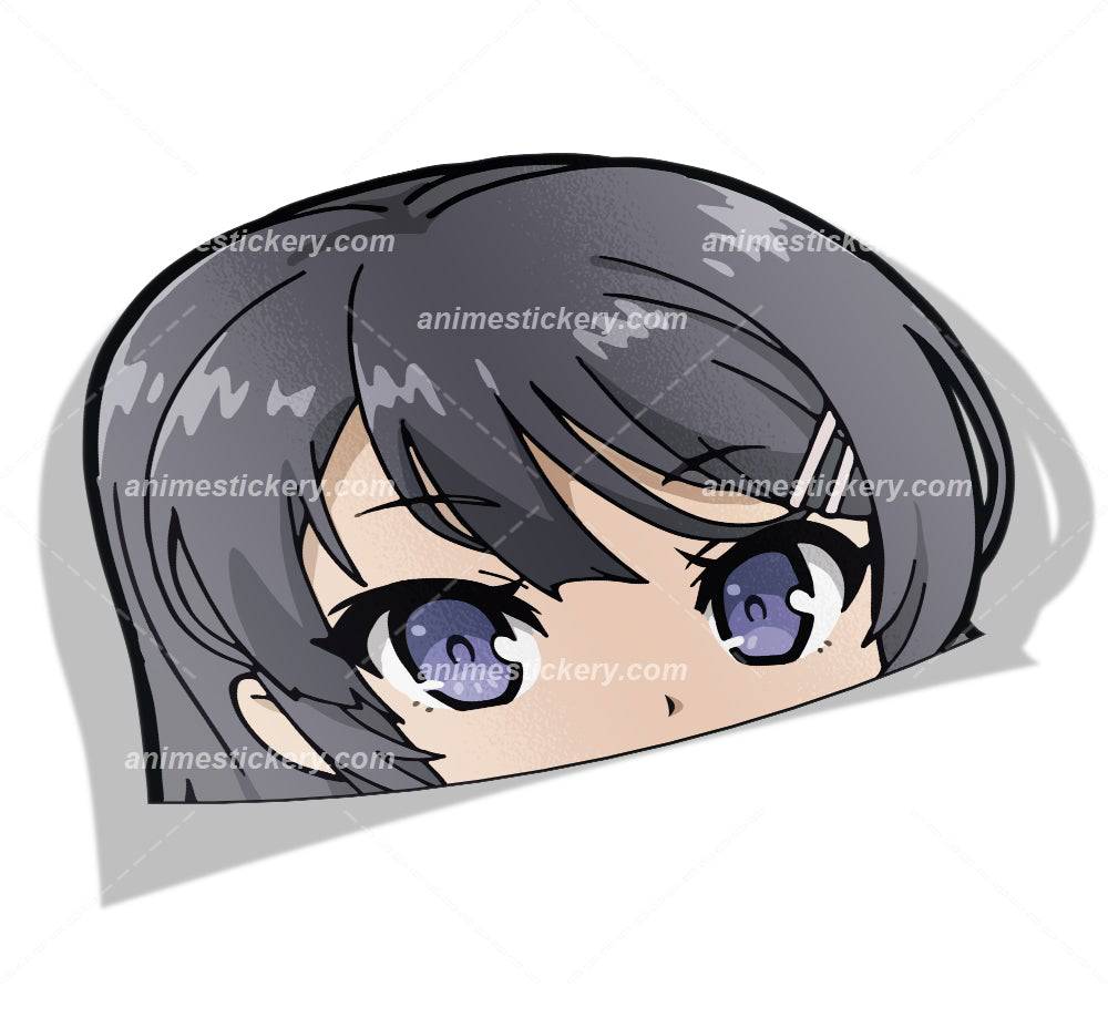 Mai Sakurajima | Bunny Girl Senpai | Peekers Anime Stickers for Cars NEW | Anime Stickery Online